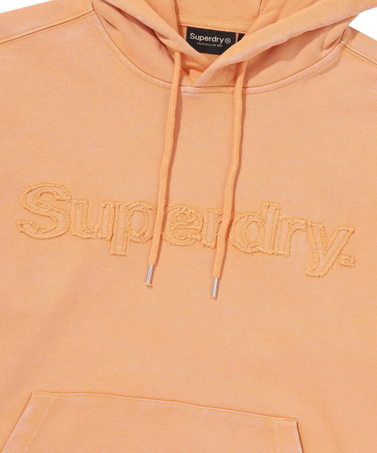 슈퍼드라이(SUPERDRY) 빈티지 워시드 후드 라이트 오렌지