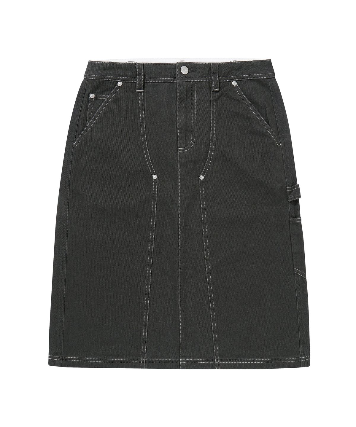 슈퍼드라이(SUPERDRY) W 롱 카펜터 스커트 챠콜