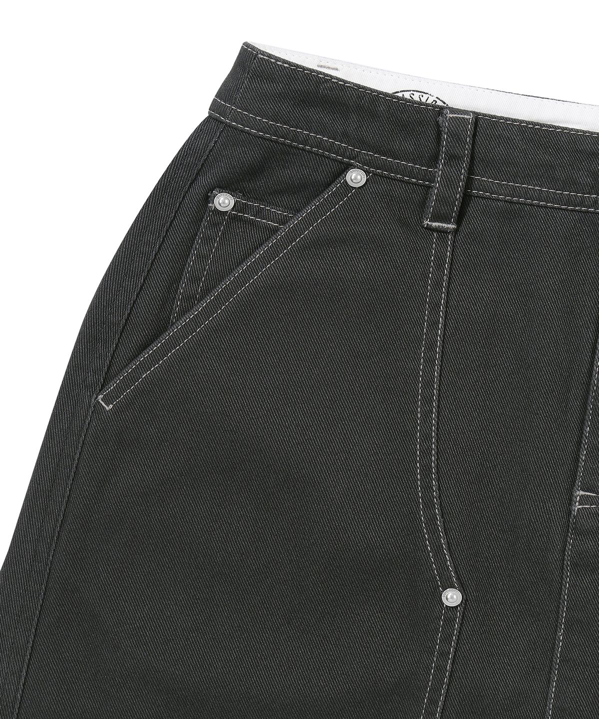 슈퍼드라이(SUPERDRY) W 롱 카펜터 스커트 챠콜