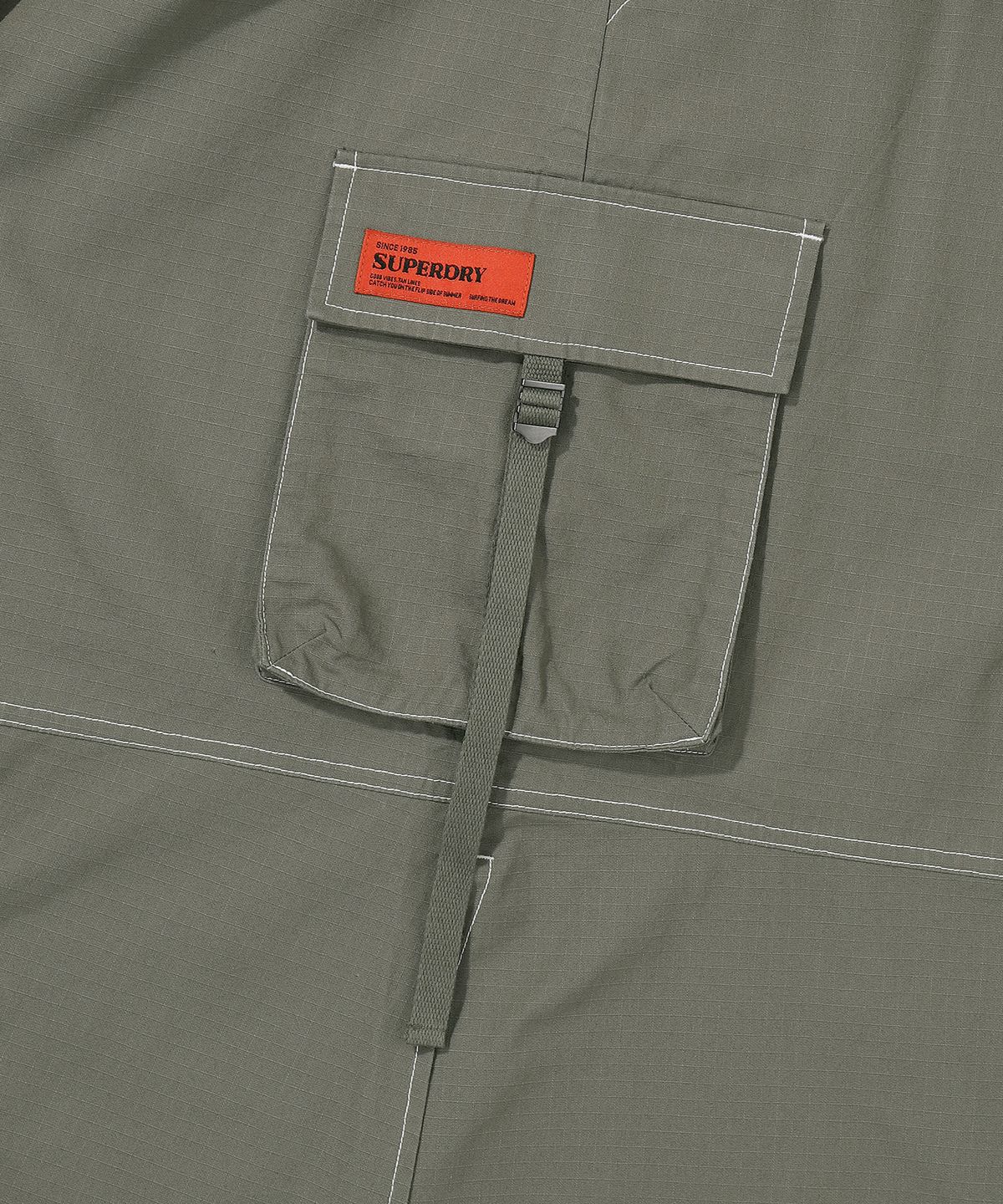 슈퍼드라이(SUPERDRY) W 롱 카고 스커트 올리브