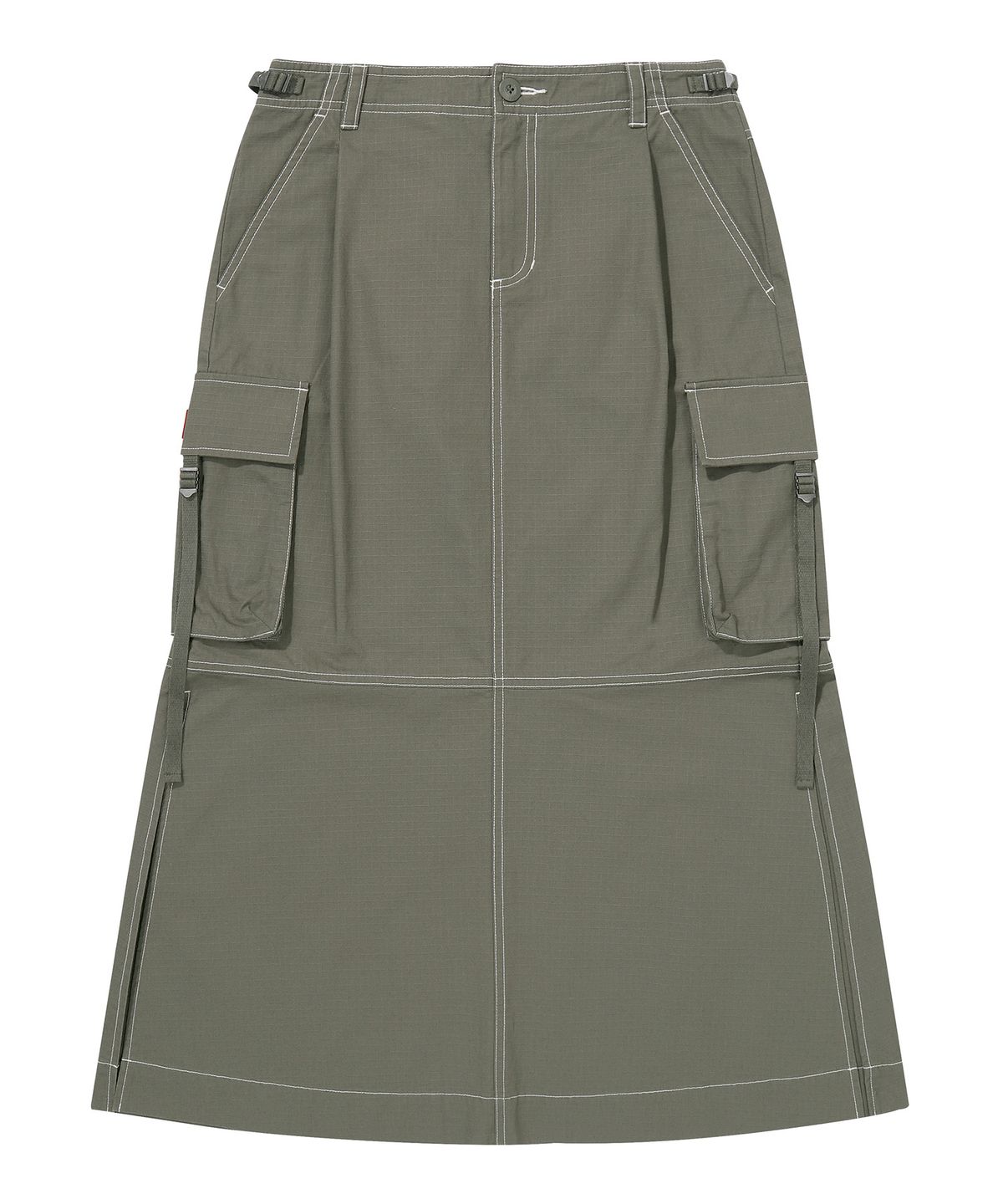 슈퍼드라이(SUPERDRY) W 롱 카고 스커트 올리브
