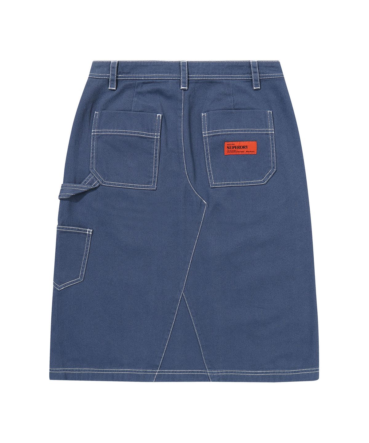 슈퍼드라이(SUPERDRY) W 롱 카펜터 스커트 다크 인디고