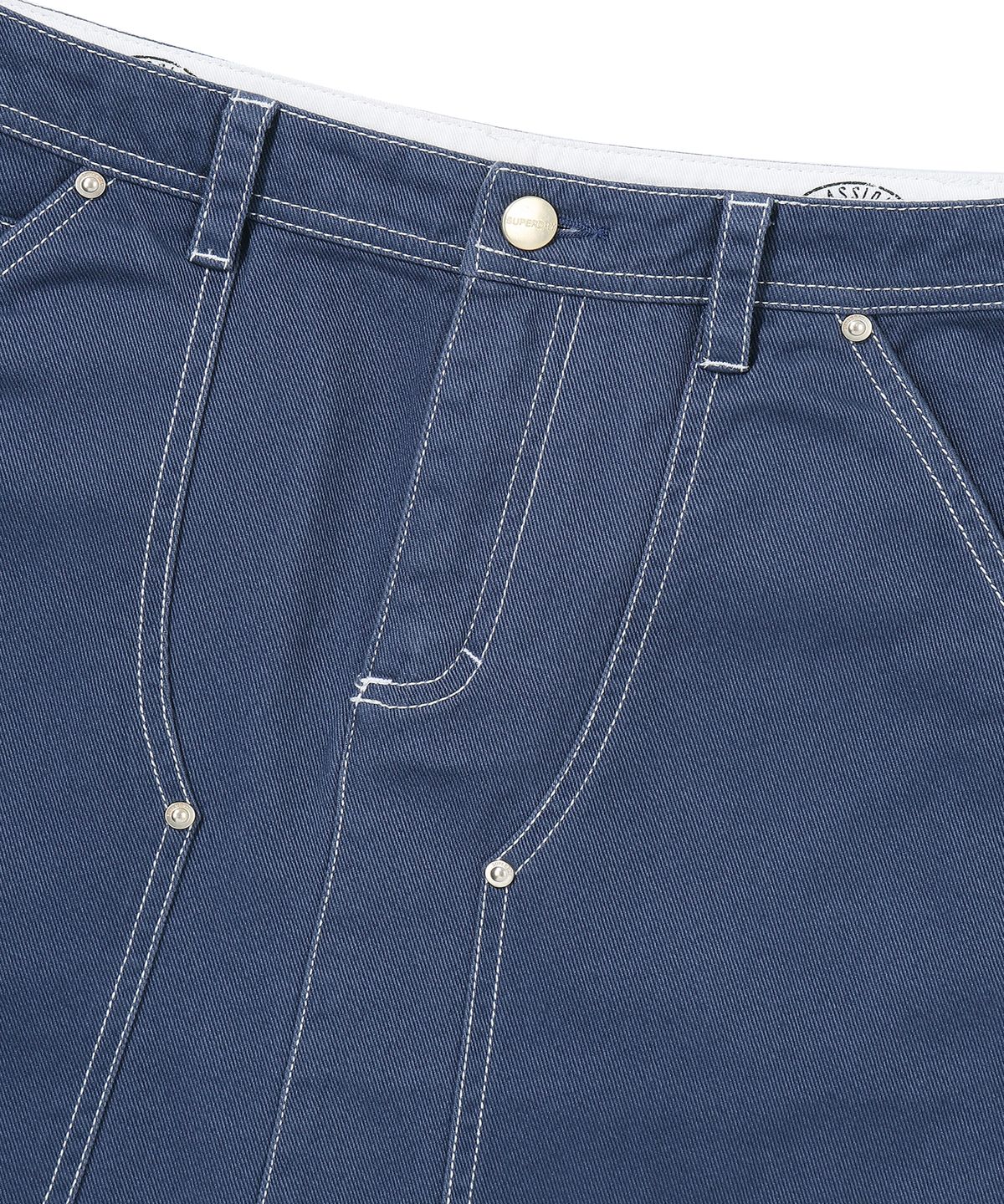 슈퍼드라이(SUPERDRY) W 롱 카펜터 스커트 다크 인디고