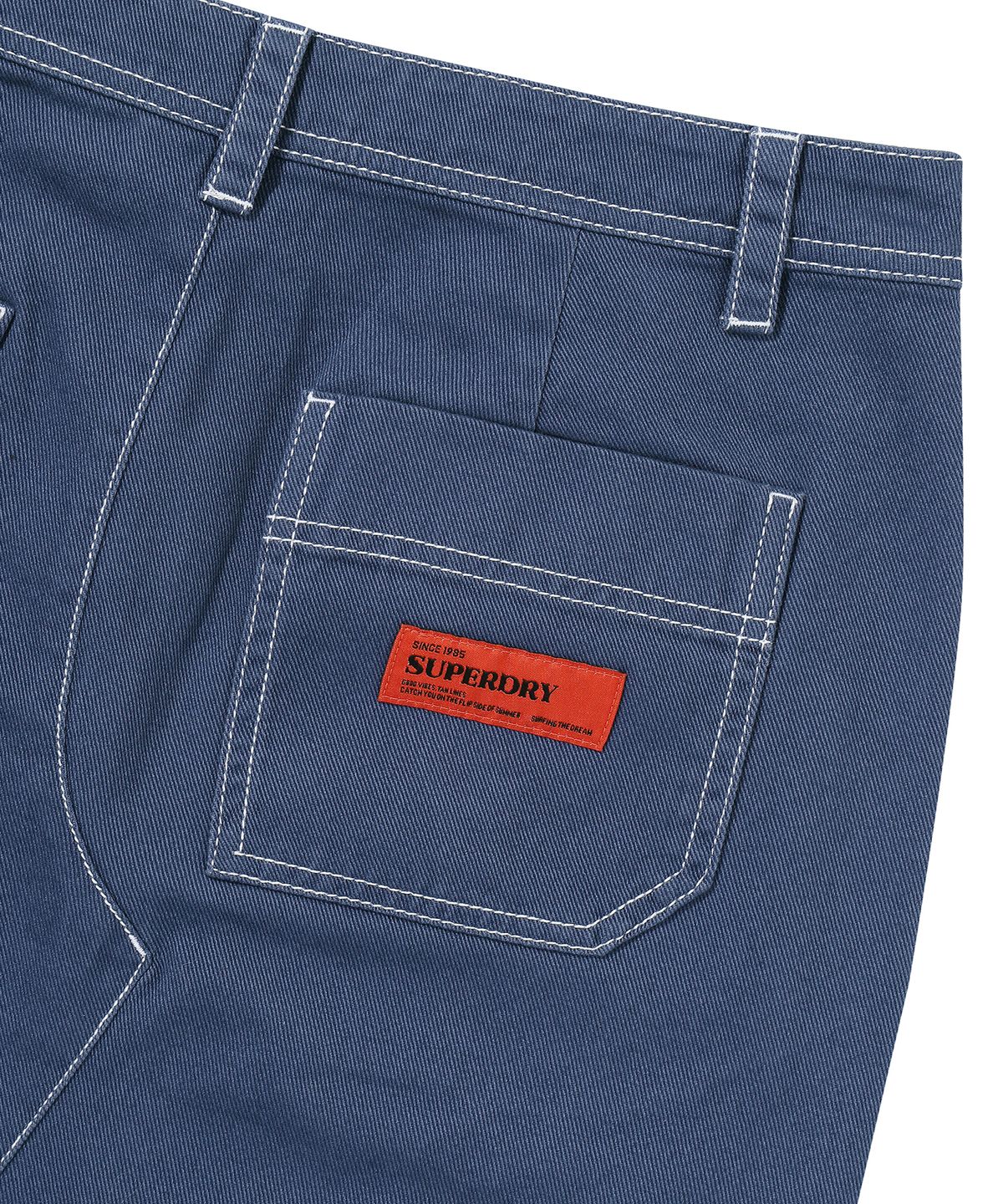 슈퍼드라이(SUPERDRY) W 롱 카펜터 스커트 다크 인디고