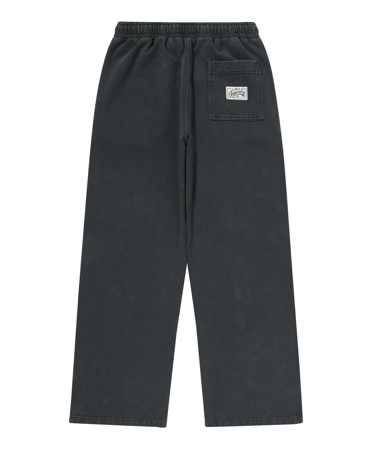 슈퍼드라이(SUPERDRY) 빈티지 워시드 와이드 스웨트팬츠 다크 그레이