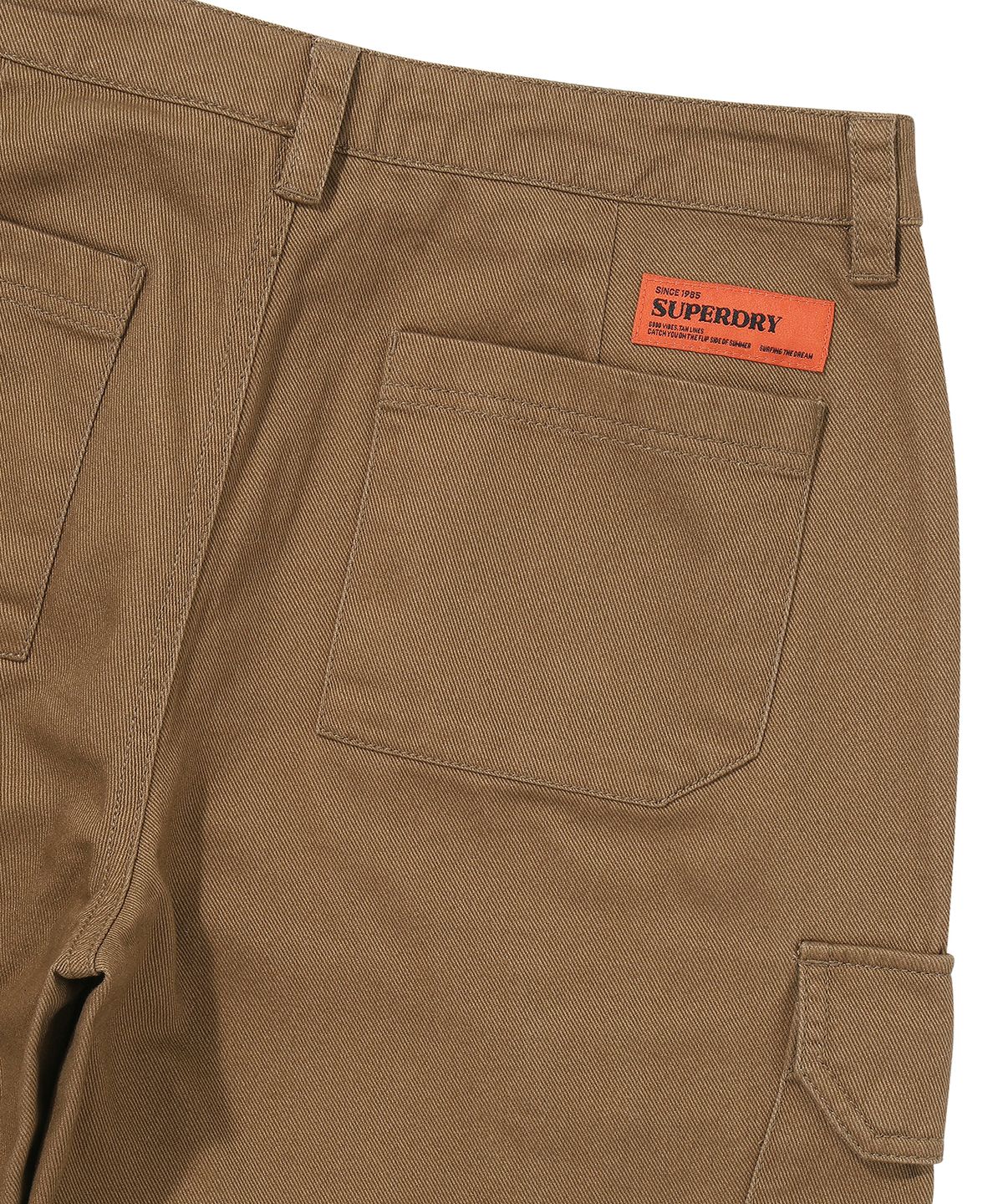 슈퍼드라이(SUPERDRY) W 카고 배럴 팬츠 카멜