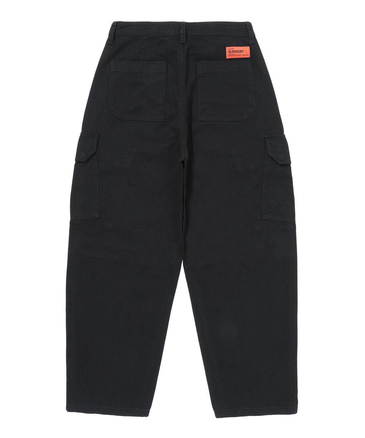 슈퍼드라이(SUPERDRY) W 카고 배럴 팬츠 블랙