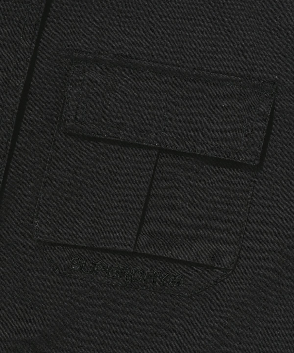 슈퍼드라이(SUPERDRY) W 유틸리티 코튼 베스트 블랙
