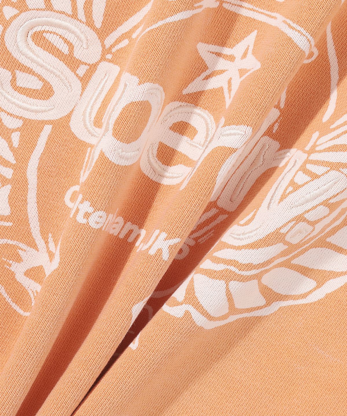 슈퍼드라이(SUPERDRY) W 빈티지 워시드 크롭 후드집업 라이트 오렌지