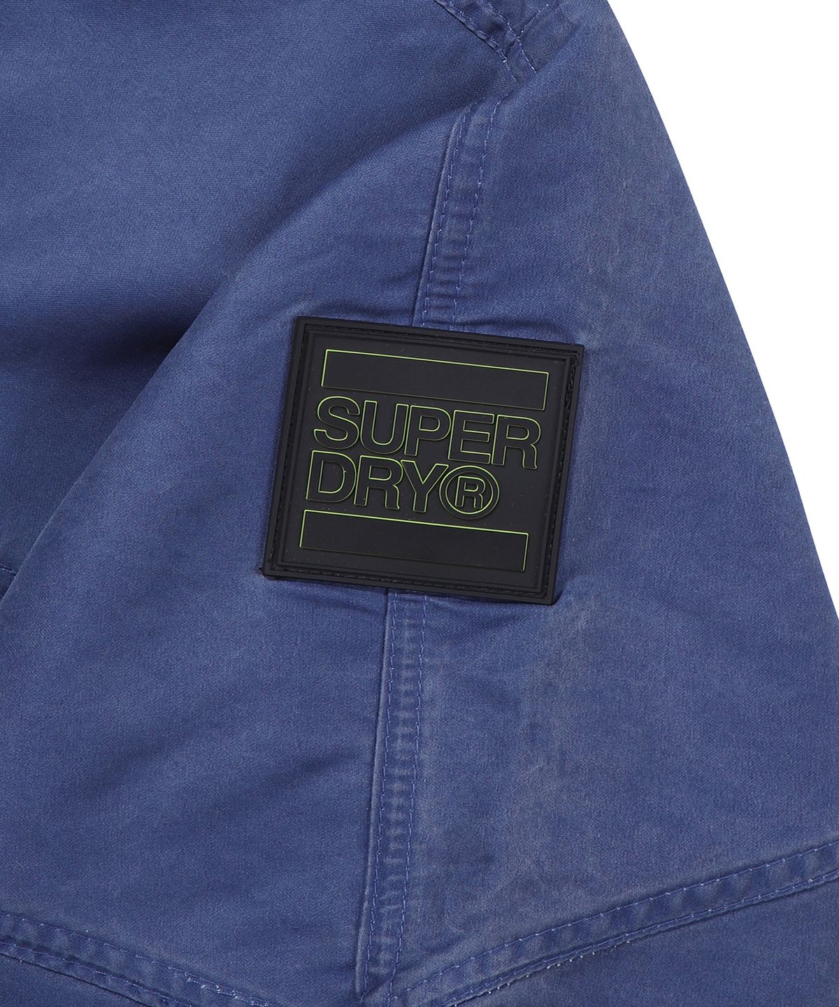 슈퍼드라이(SUPERDRY) 후드 시그니처 윈드브레이커 자켓 다크 블루