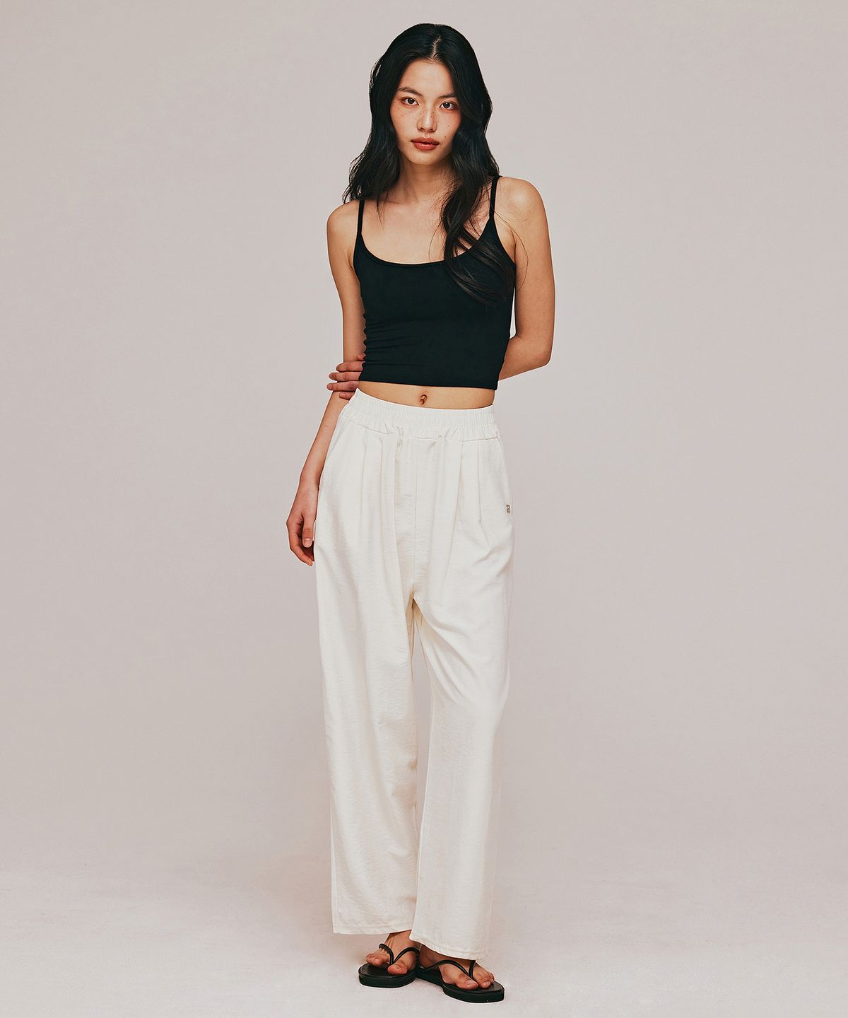 탑걸(TOPGIRL) LIGHTWEIGHT NATURAL BANDING PANTS_T513BT700