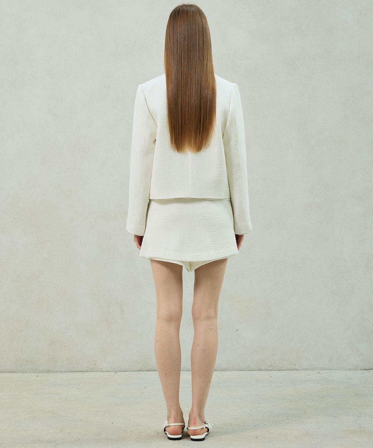 아리킴(ARIKIM) AGLOW TWEED JACKET / WHITE