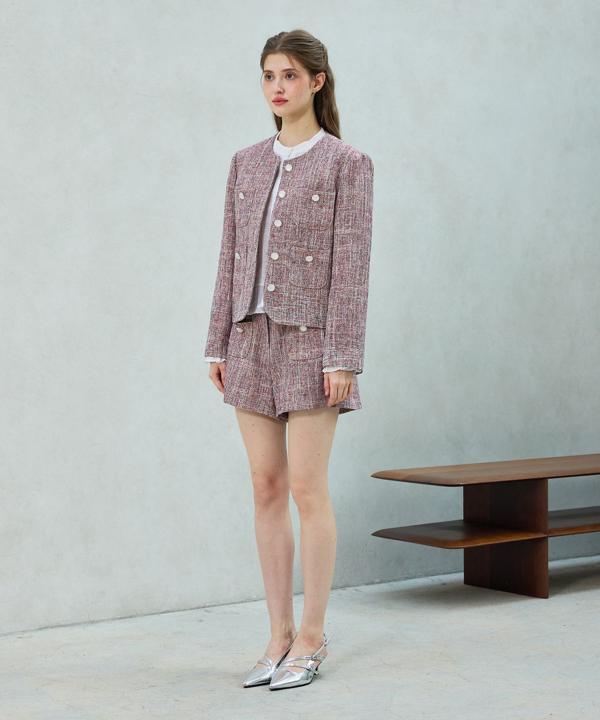 아리킴(ARIKIM) CHERISH TWEED JACKET / RED