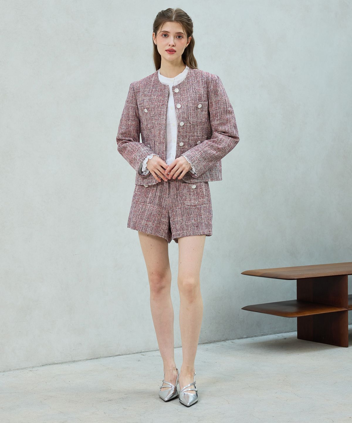 아리킴(ARIKIM) CHERISH TWEED JACKET / RED