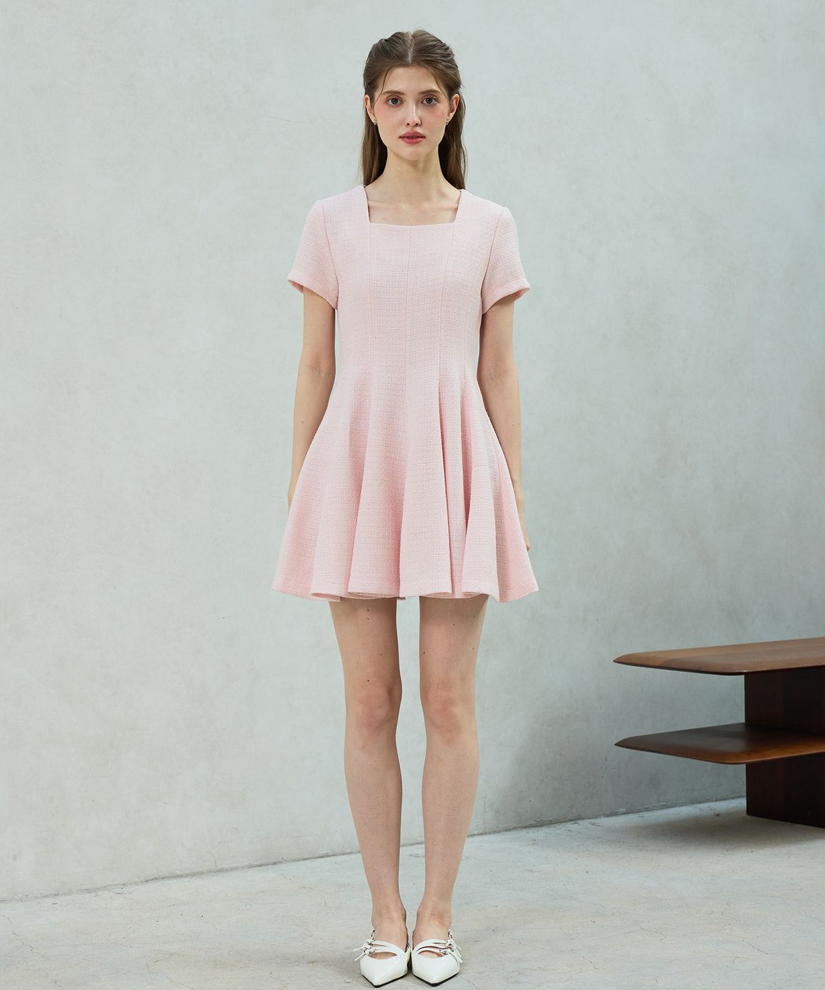 아리킴(ARIKIM) LANI TWEED DRESS / PINK