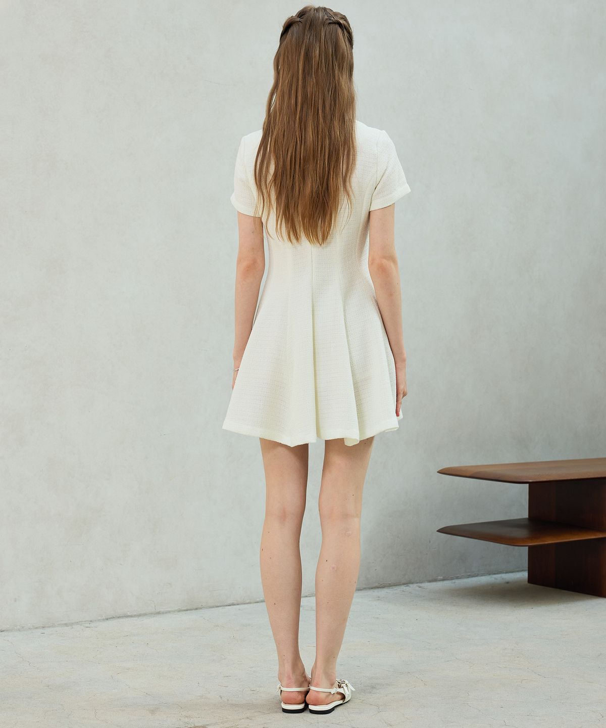 아리킴(ARIKIM) LANI TWEED DRESS / WHITE