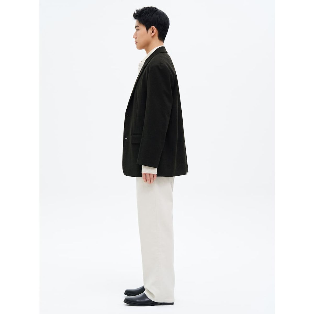에잇세컨즈(8SECONDS) 오버핏 저지 블레이져  애쉬