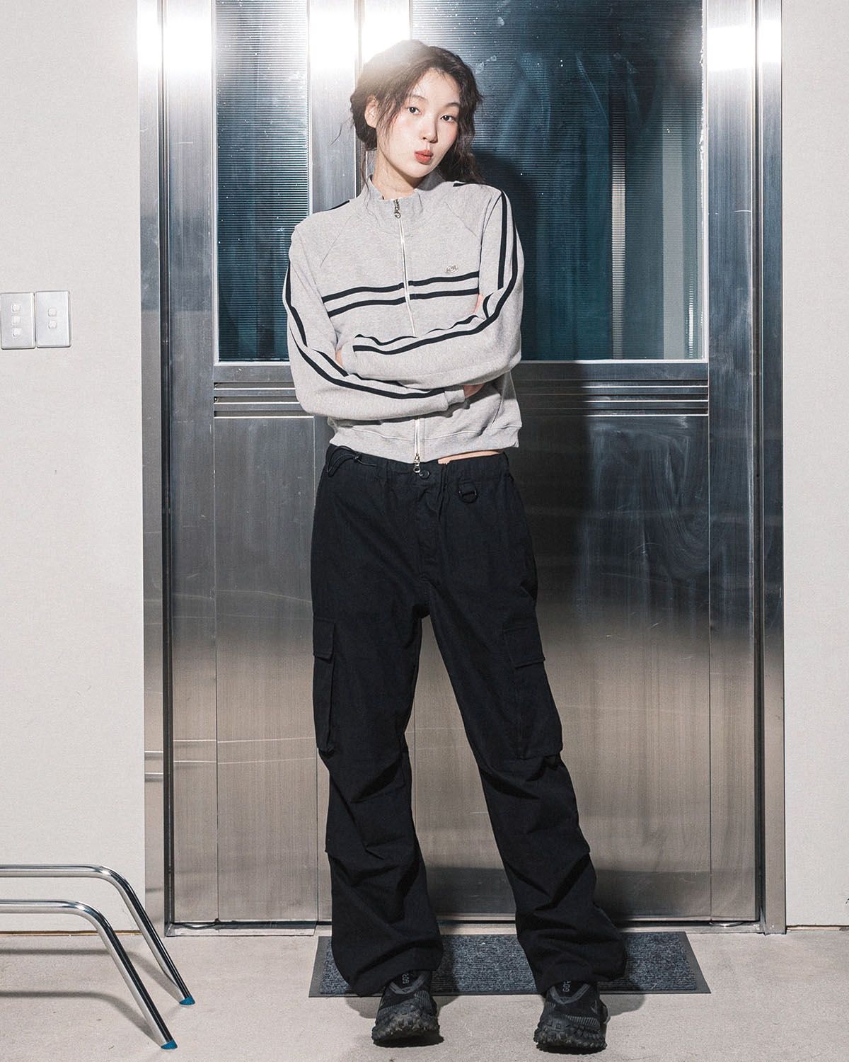 해비즘(HAVISM) PARACHUTE CARGO PANTS(BLACK)