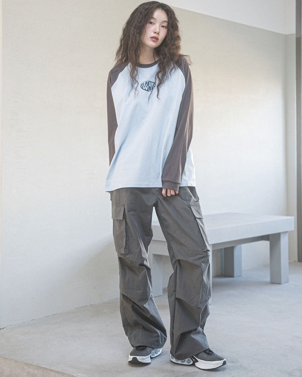 해비즘(HAVISM) PARACHUTE CARGO PANTS(CHARCOAL)