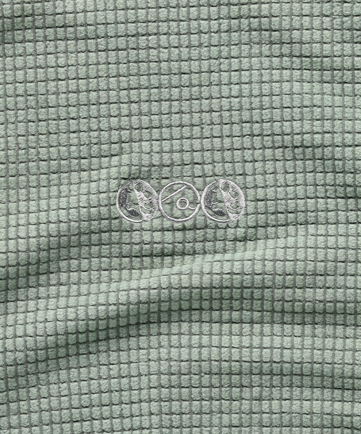 더왈드(THEWARLD) Waffle Balaclava Hoodie green