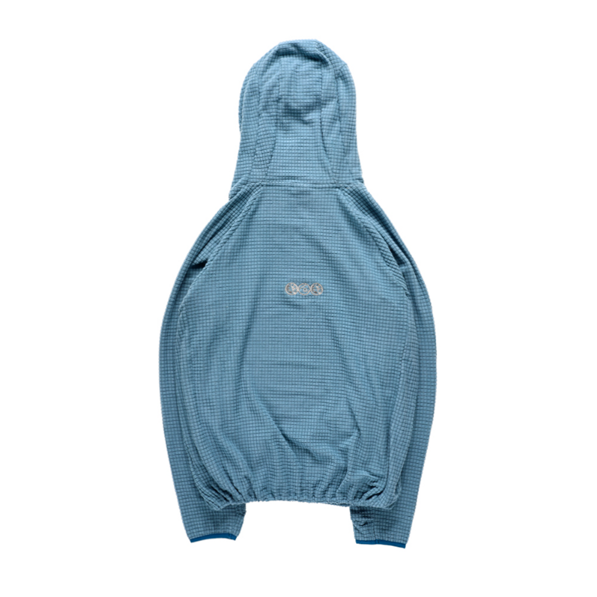 더왈드(THEWARLD) Waffle Balaclava Hoodie blue