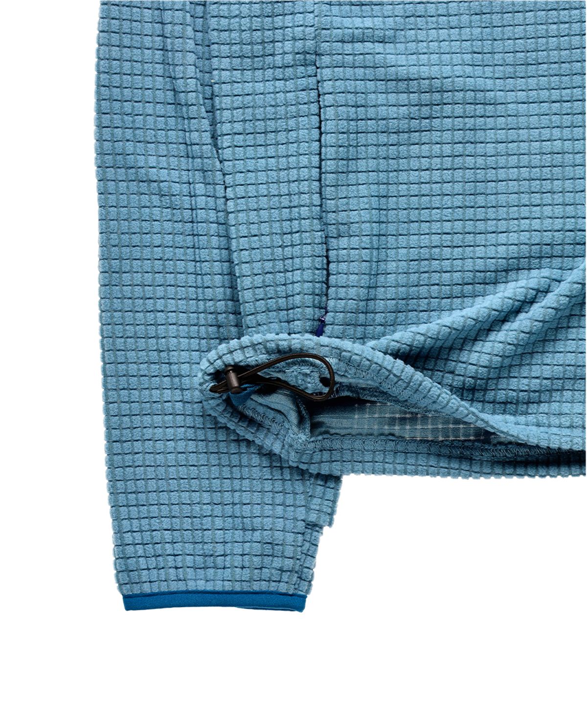 더왈드(THEWARLD) Waffle Balaclava Hoodie blue