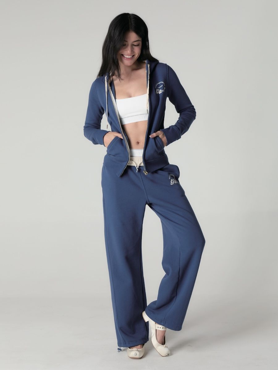 ★GLOWNY★ BOLD CROP ZIP UP BLUE MUSINSA | GLOWNY BOLD CROP ZIP UP (BLUE)
