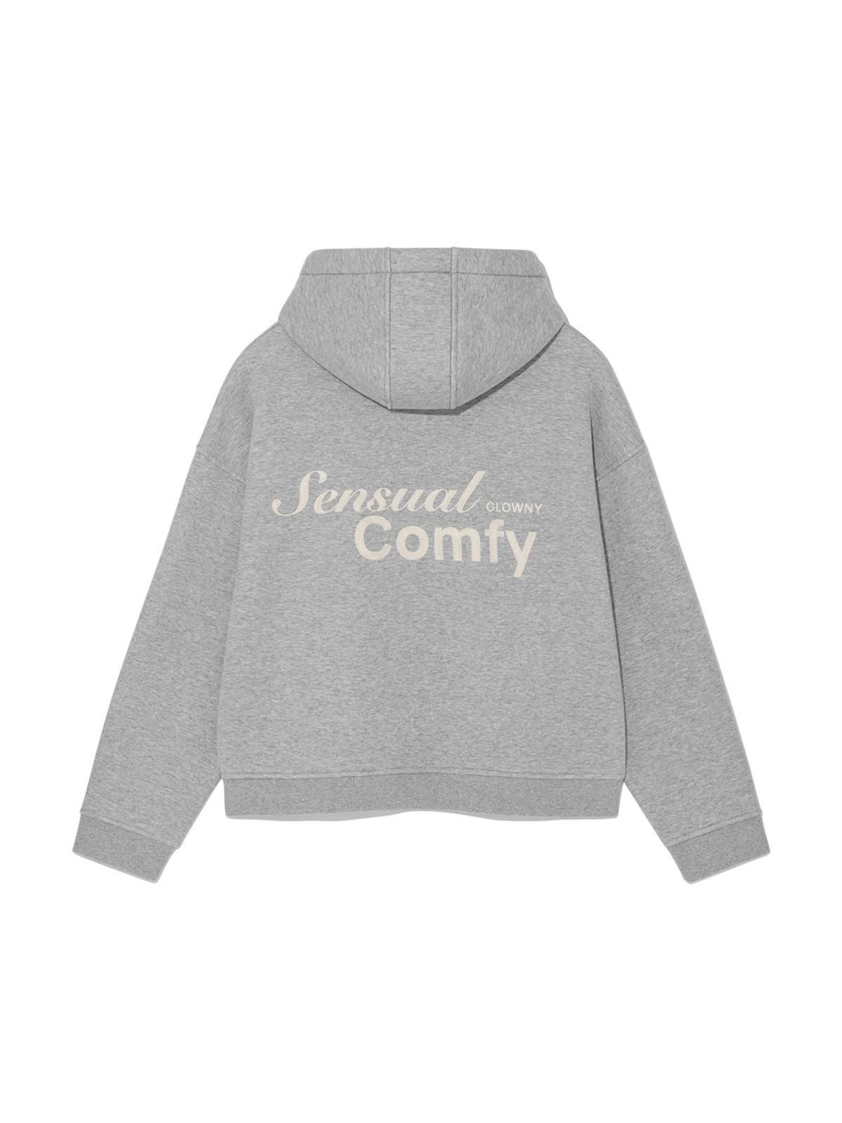 글로니(GLOWNY) OVERSIZED COMFY HOODIE (GRAY)