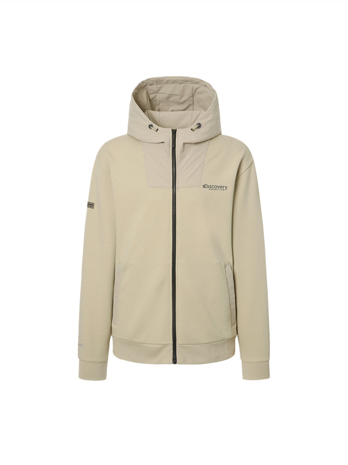 디스커버리 익스페디션(DISCOVERY EXPEDITION) 니트 에센셜 남성 하이브리드 자켓 (L/BEIGE)