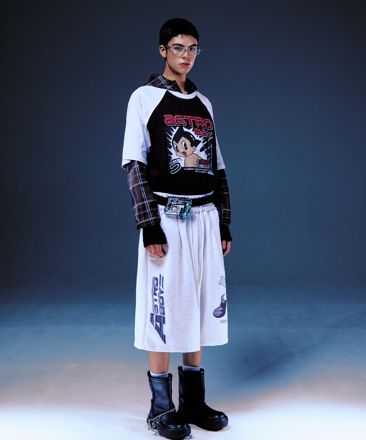MUSINSA | MAINBOOTH [ATOM] Mach 5 Sweat Shorts (Cloud Grey)