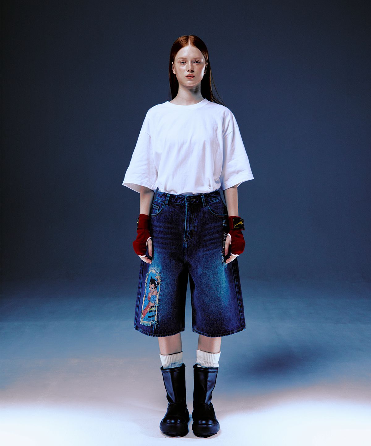 MUSINSA | MAINBOOTH [Atom] Mach 5 Denim Shorts (Indigo)