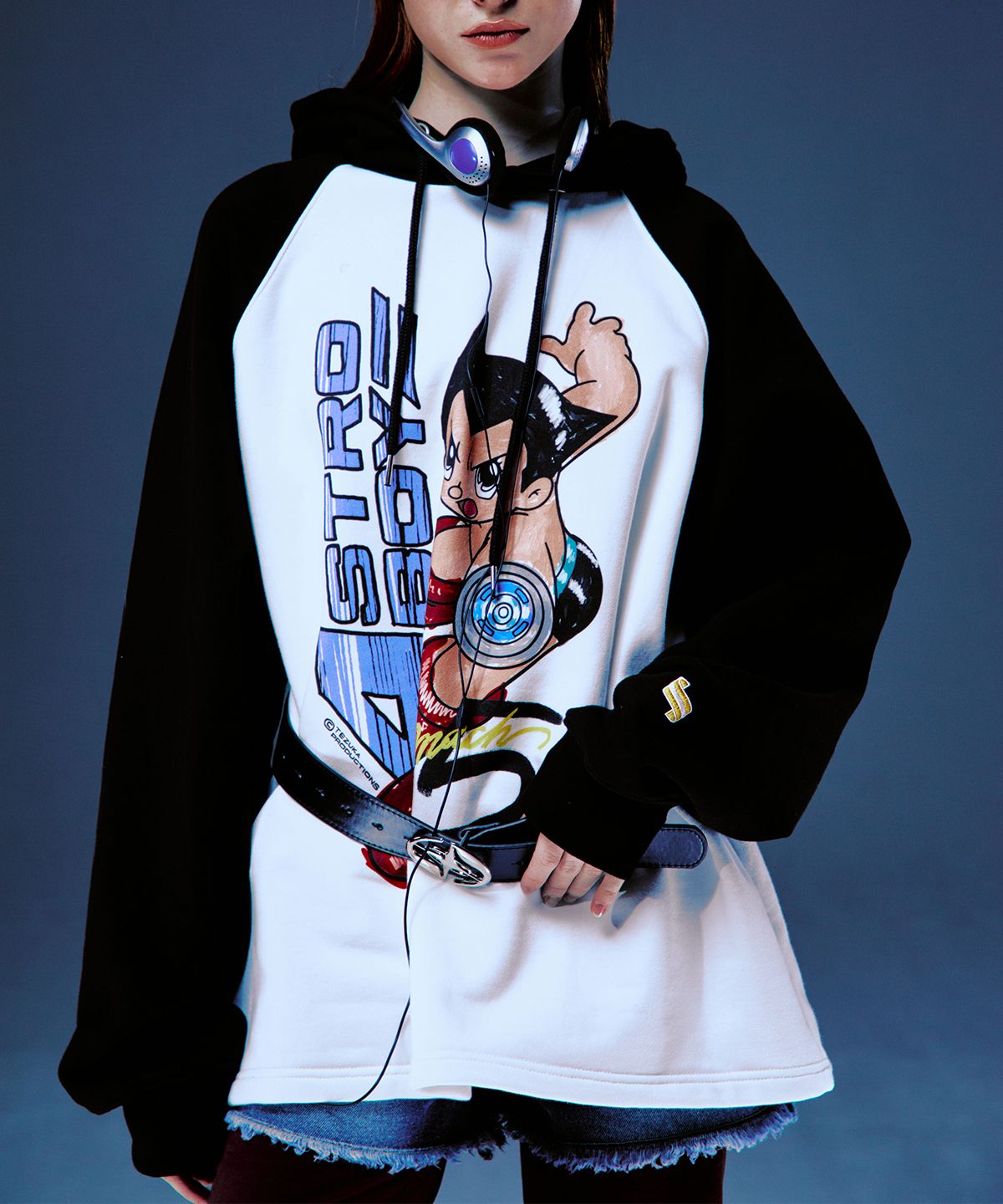 ★MAINBOOTH★[Astro Boy] Mach 5 Hood T-shirt(BLACK)★正規品 MUSINSA | MAINBOOTH [Atom] Mach 5 Hooded T-shirt (Black)
