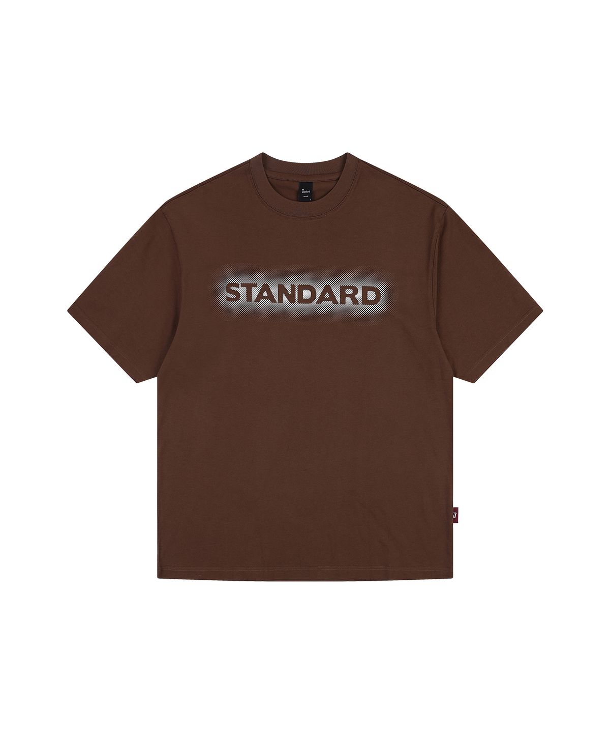 더블유스탠다드(W STANDARD) 스탠다드 망점 로고 반팔 티셔츠 [7 COLOR]