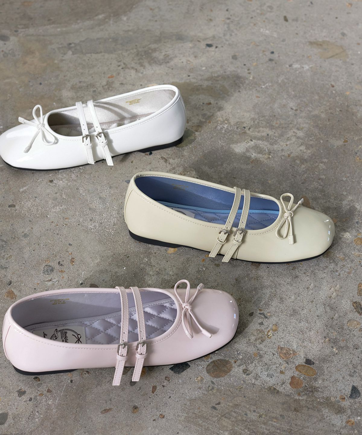 락피쉬웨더웨어(ROCKFISH WEATHERWEAR) SQUARE TOE TWO STRAP MARYJANES(ENAMEL) - 5 colors