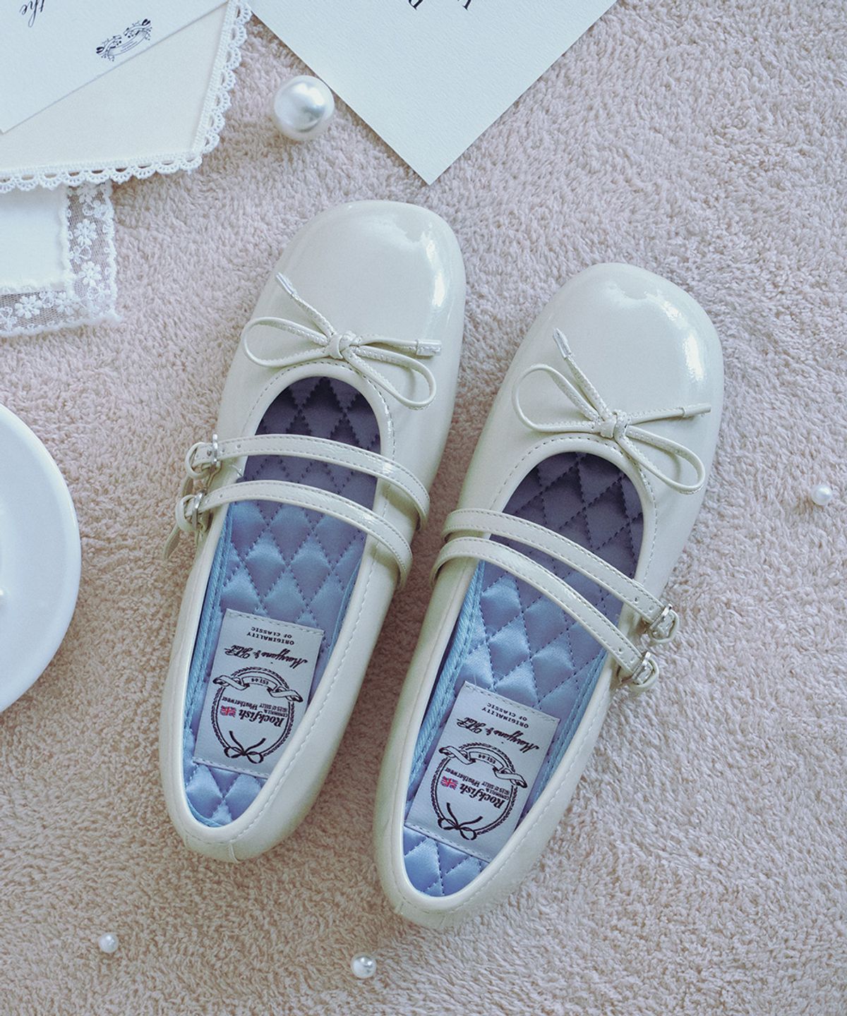 락피쉬웨더웨어(ROCKFISH WEATHERWEAR) SQUARE TOE TWO STRAP MARYJANES(ENAMEL) - 5 colors