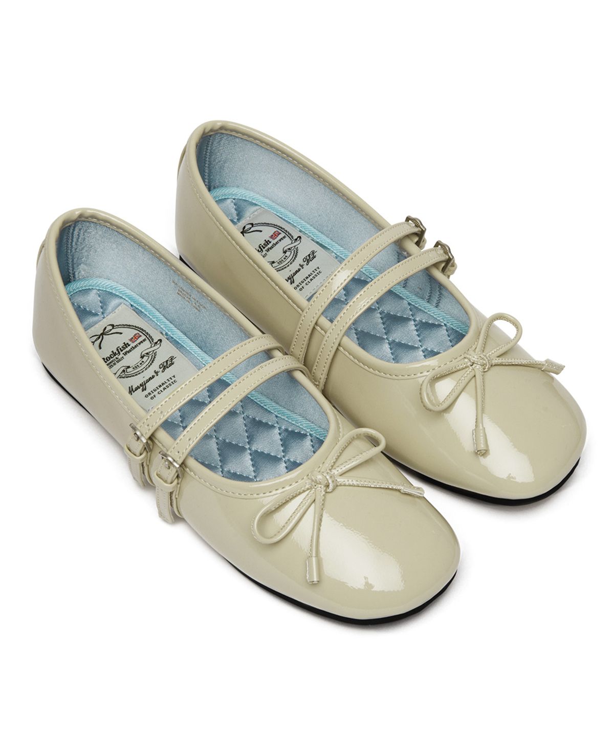 락피쉬웨더웨어(ROCKFISH WEATHERWEAR) SQUARE TOE TWO STRAP MARYJANES(ENAMEL) - 5 colors