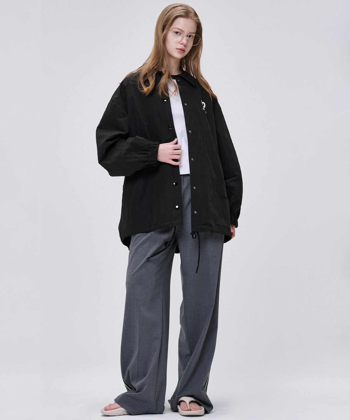 마롭(MALOUPE) 6310 쿨 나일론 오버핏 점퍼 (블랙)