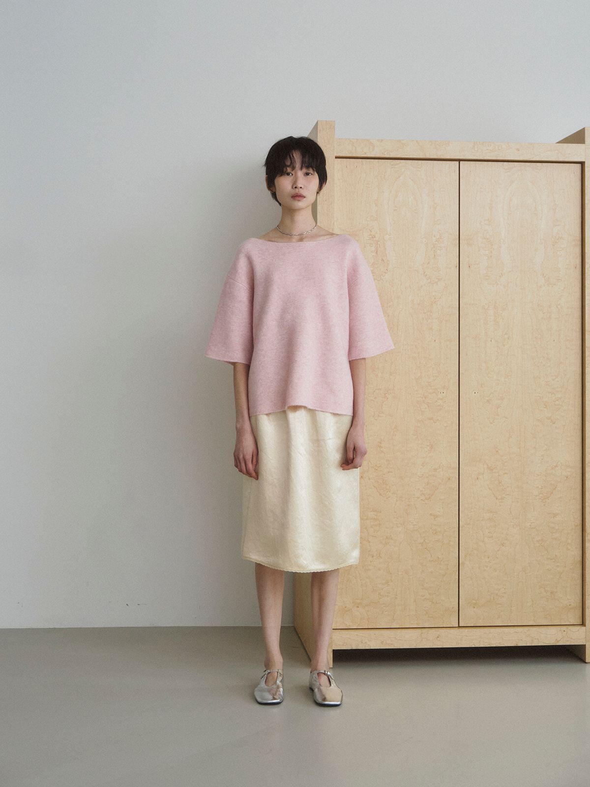 리플레인(REPLAIN) ITALIAN ALPACA KNIT TOP_PINK
