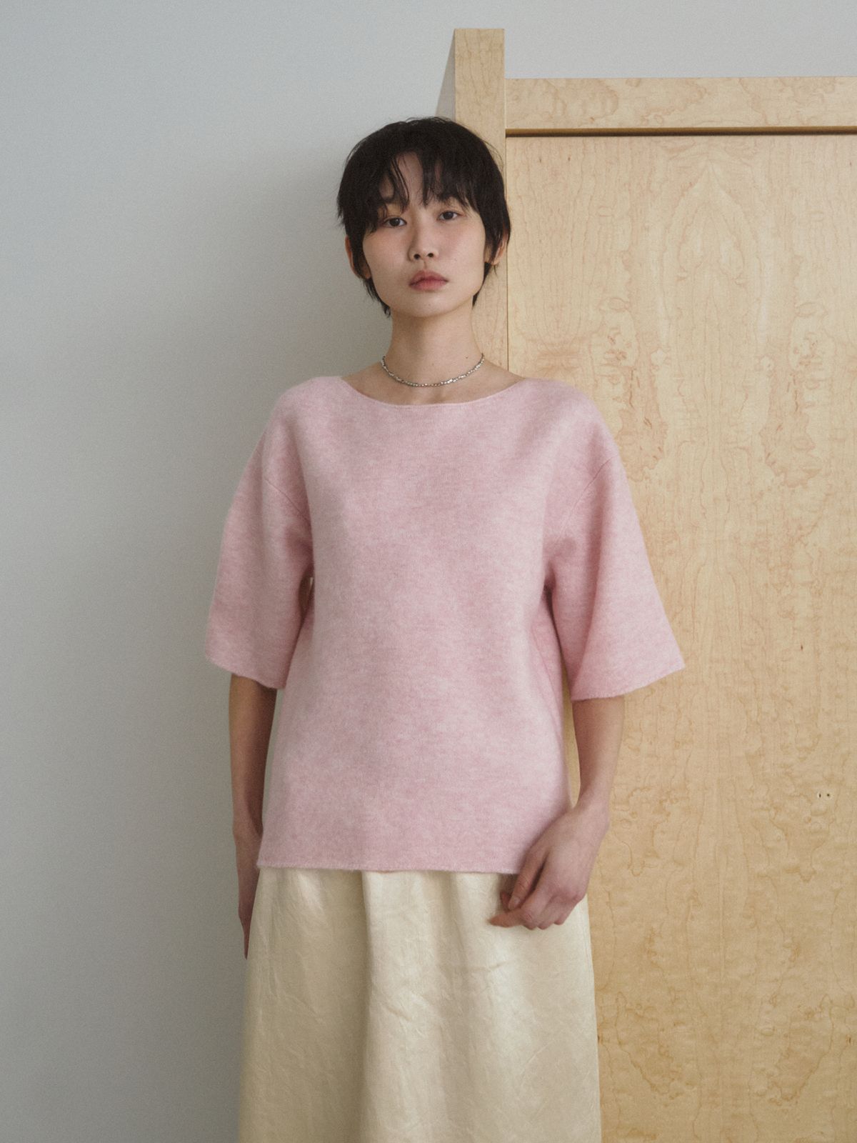 리플레인(REPLAIN) ITALIAN ALPACA KNIT TOP_PINK