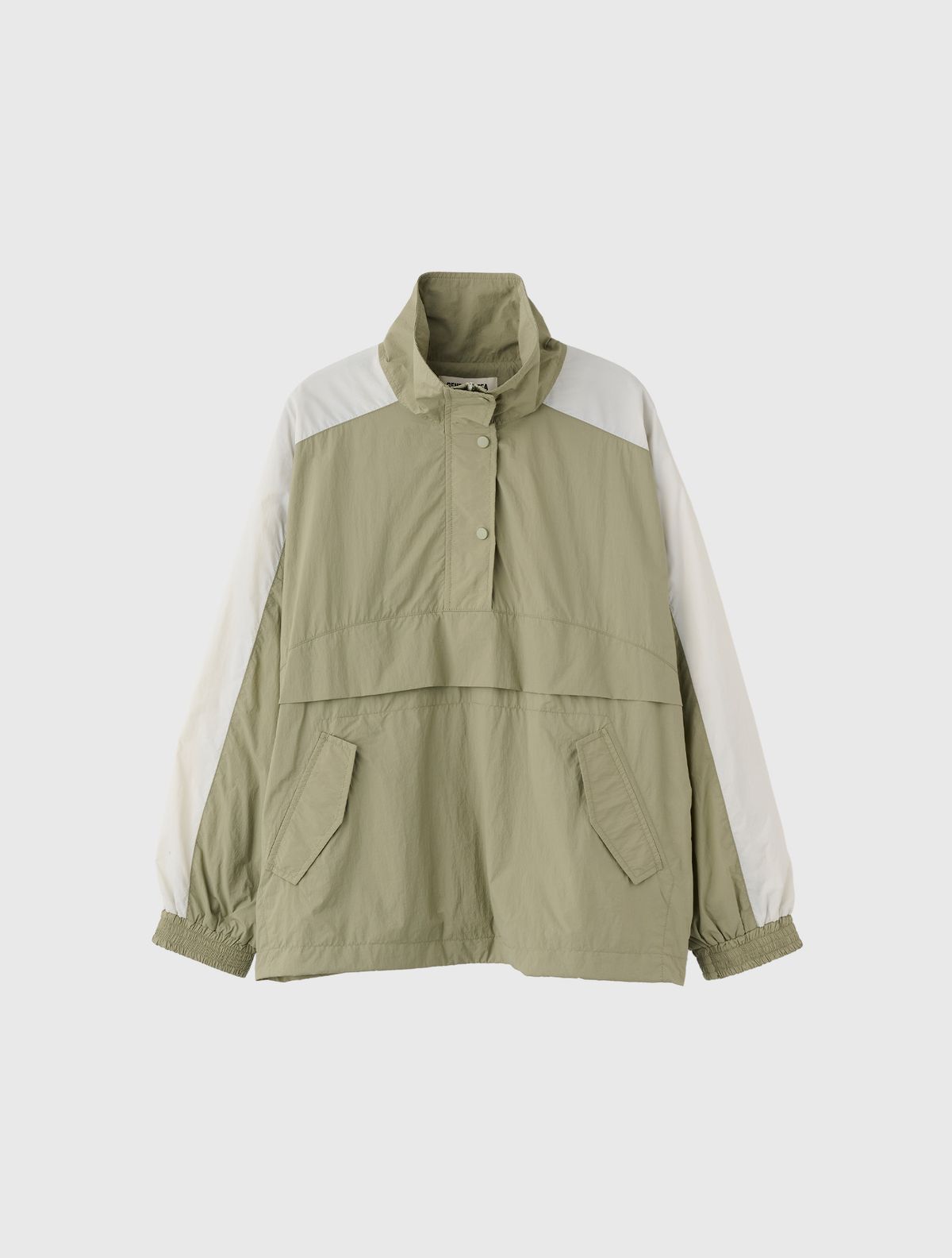 제너럴아이디어(GENERALIDEA) 컴포트핏 나일론 아노락 [LIGHT KHAKI] / WBE1L55540
