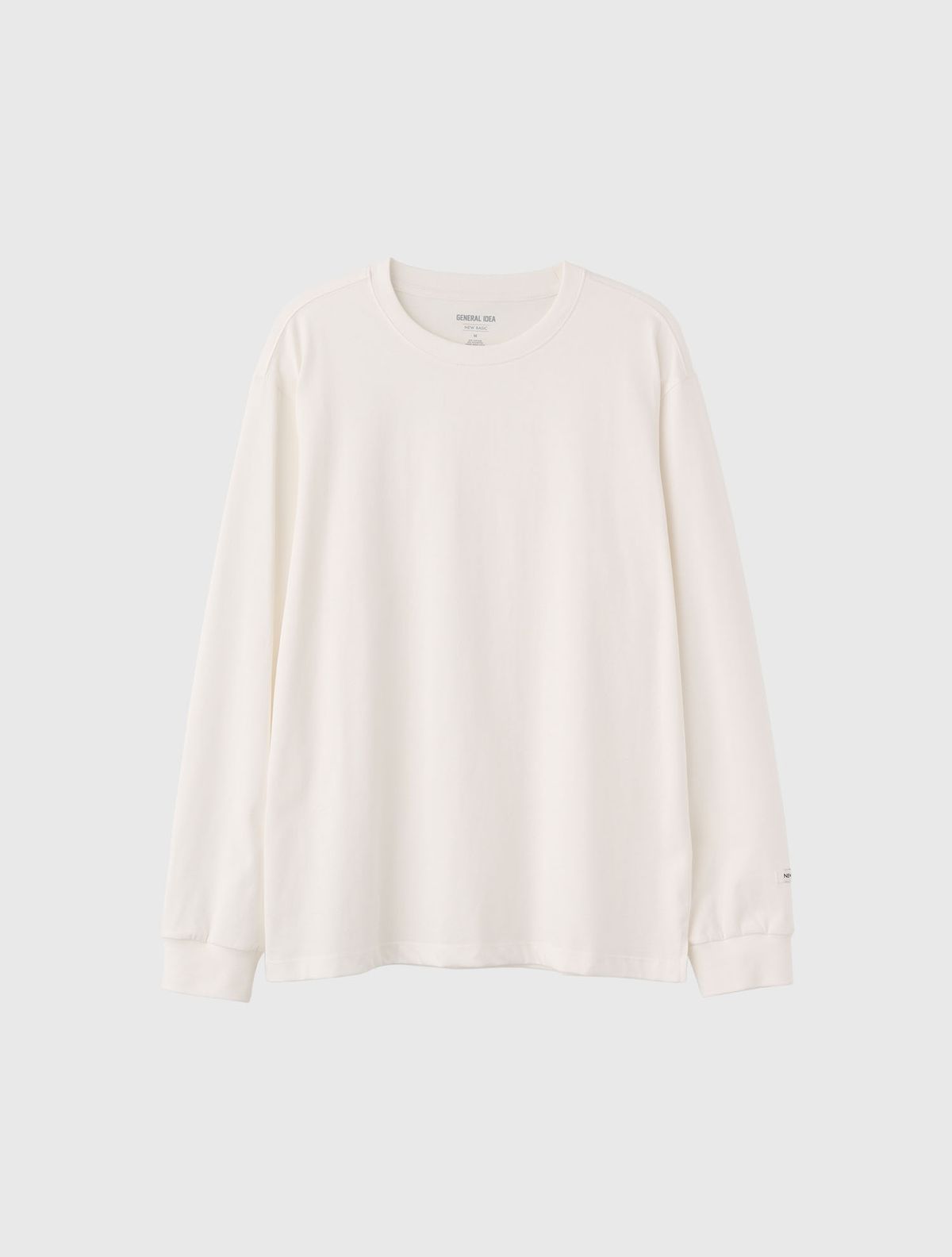 제너럴아이디어(GENERALIDEA) UNISEX 쿨링 롱 슬리브 티 [WHITE] / SBE1U01004