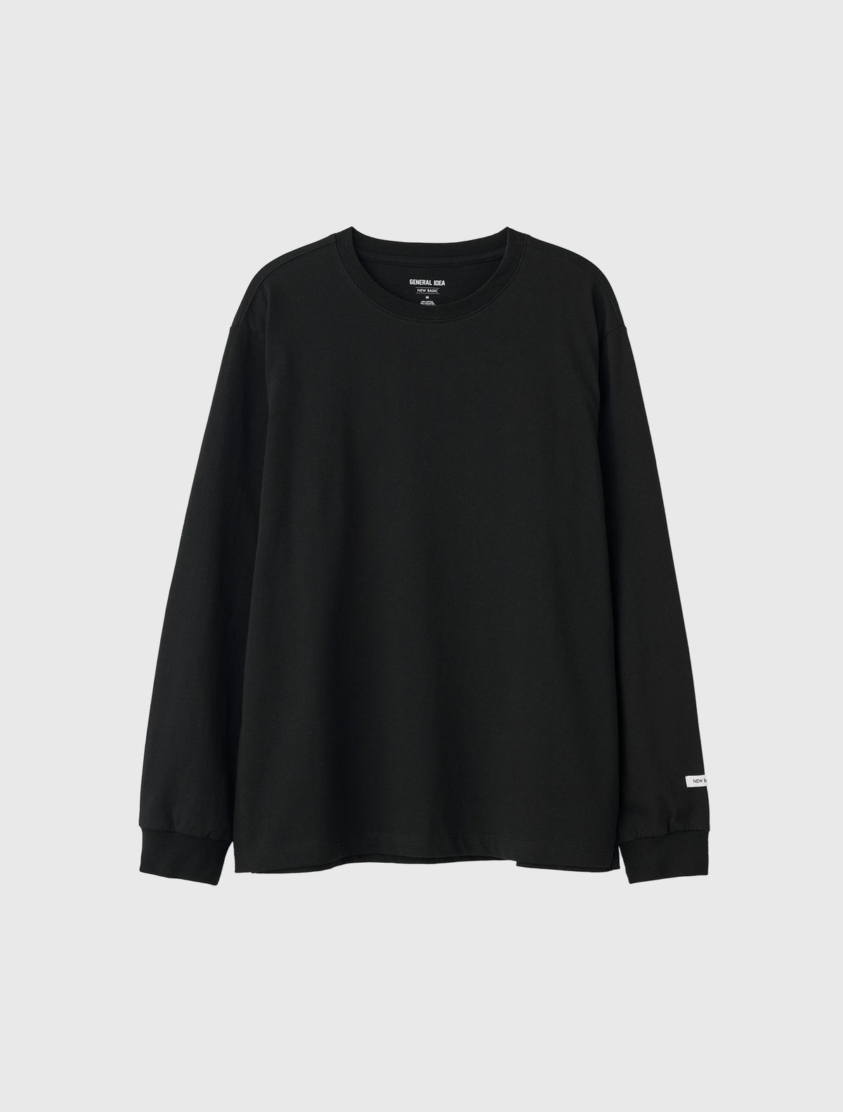 제너럴아이디어(GENERALIDEA) UNISEX 쿨링 롱 슬리브 티 [BLACK] / SBE1U01004