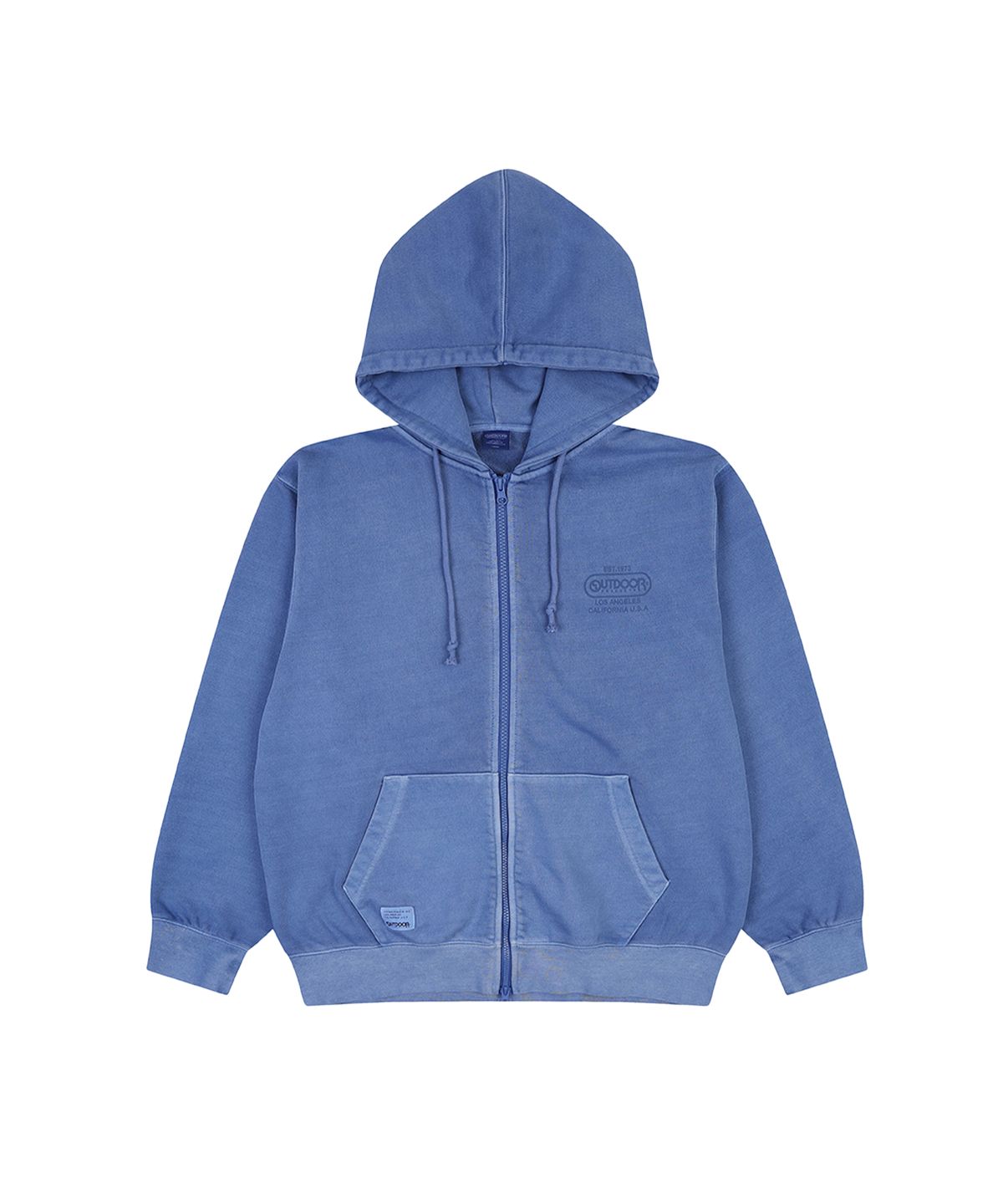 아웃도어 프로덕츠(OUTDOOR PRODUCTS) PIGMENT DYE HOOD ZIP-UP (BLUE)