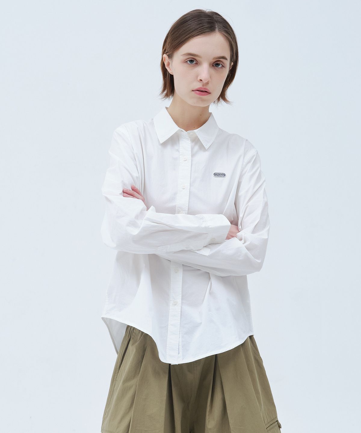 아웃도어 프로덕츠(OUTDOOR PRODUCTS) W POPLIN SHIRTS (WHITE)