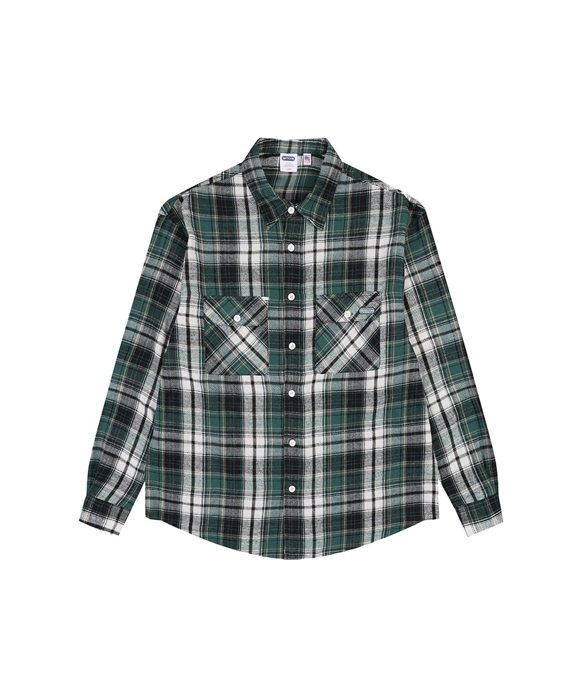 아웃도어 프로덕츠(OUTDOOR PRODUCTS) CHECK LONG SLEEVE SHIRT (GREEN)