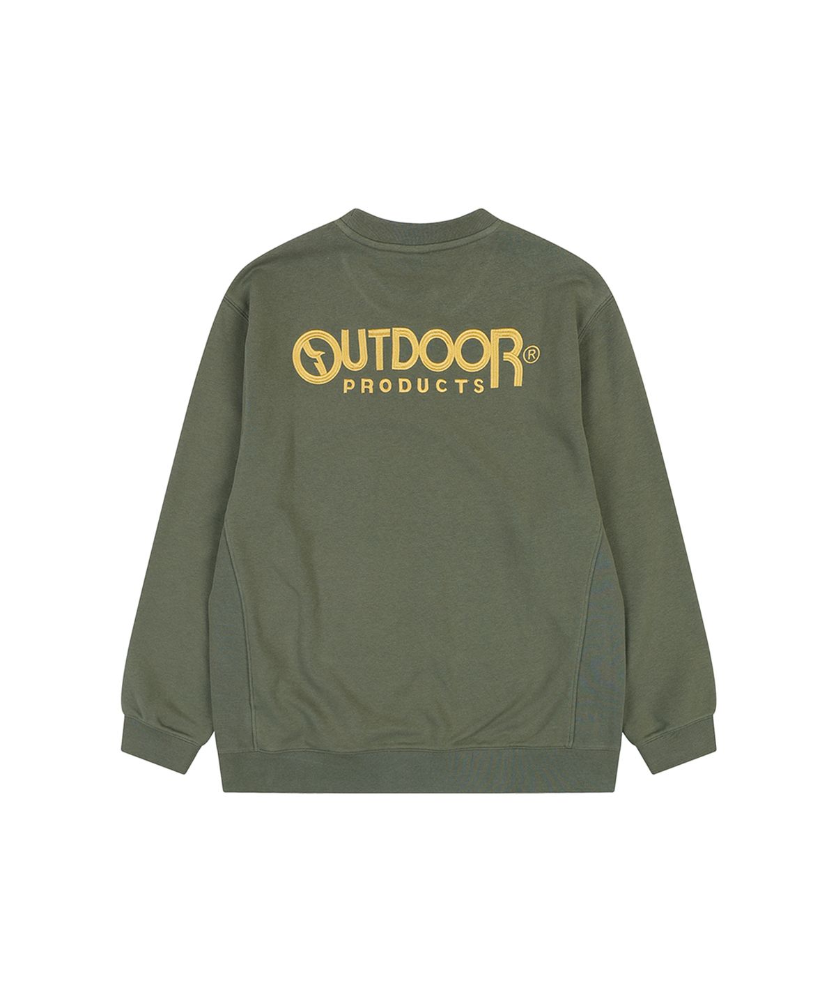 아웃도어 프로덕츠(OUTDOOR PRODUCTS) BIG MULTI LOGO CREW NECK (KHAKI)