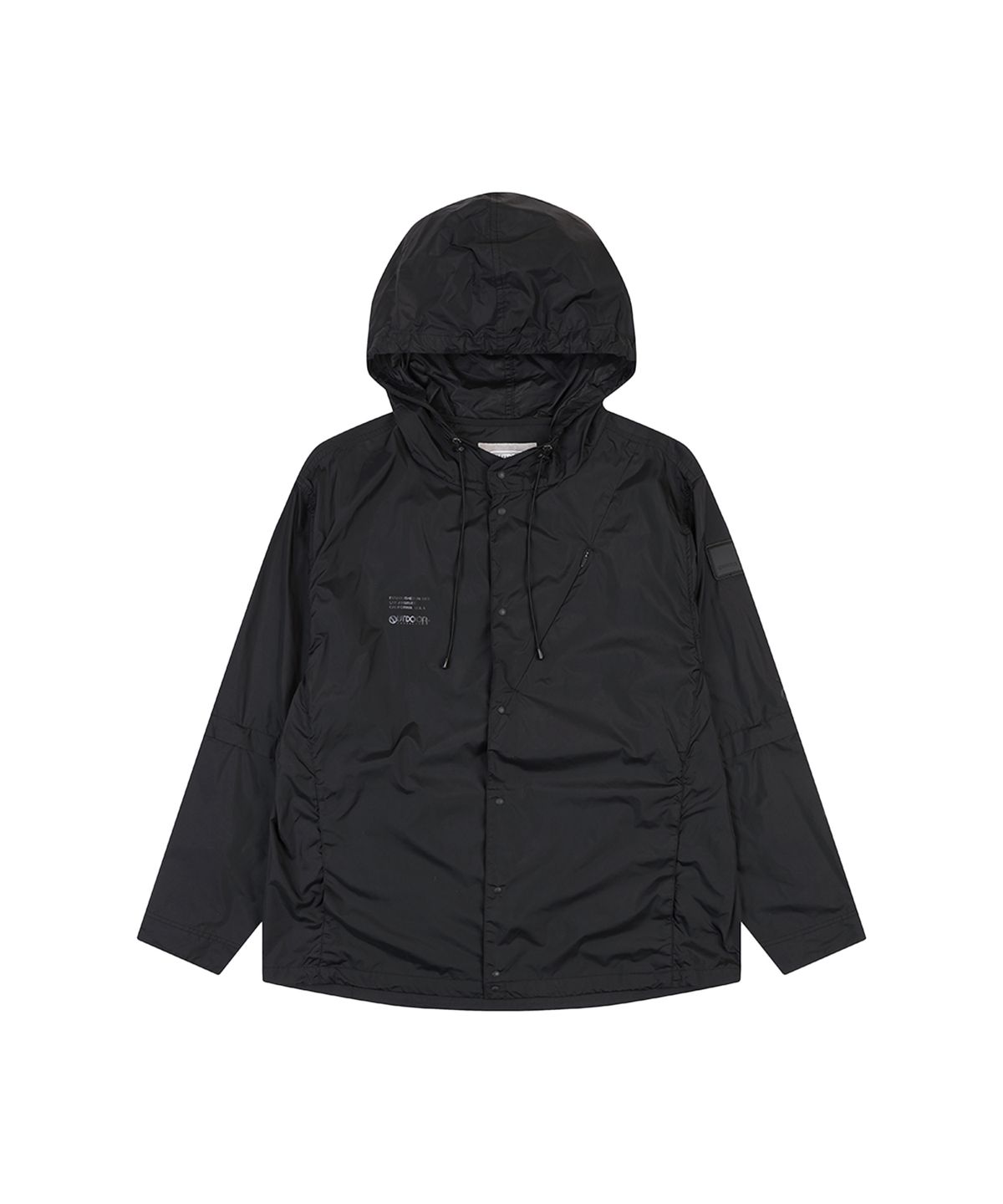 아웃도어 프로덕츠(OUTDOOR PRODUCTS) DETACHABLE HOODED JACKET (BLACK)