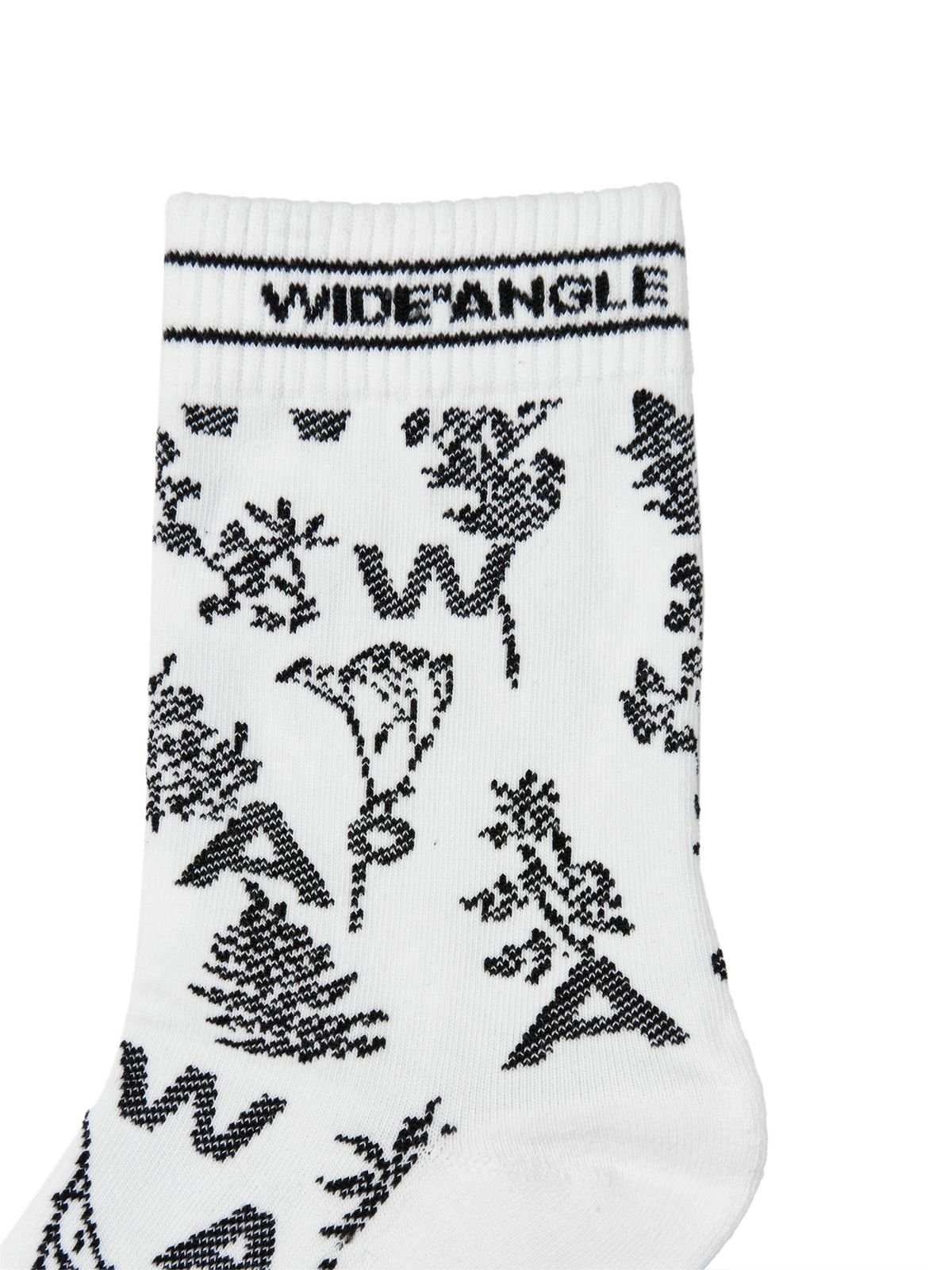 와이드앵글(WIDEANGLE) CO 보테닉 미들 삭스_White