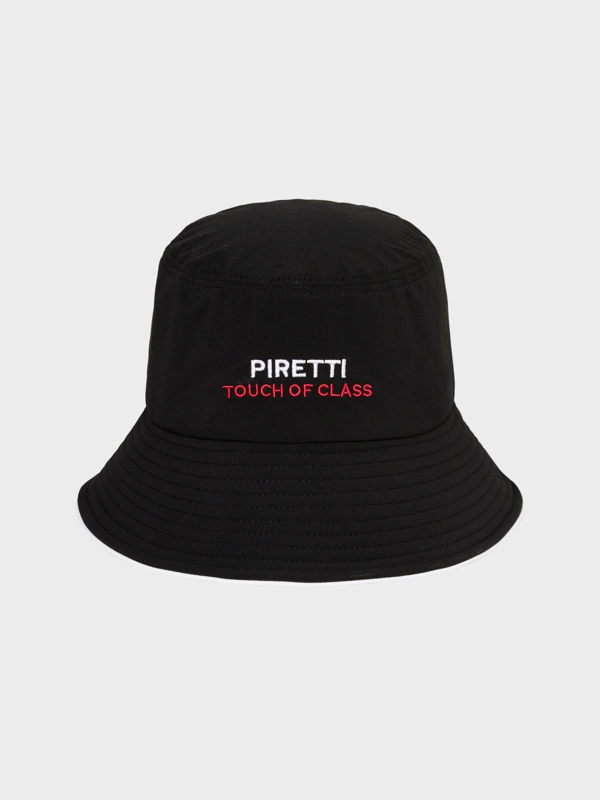 피레티(PIRETTI) 타공로고 포인트 햇_Black