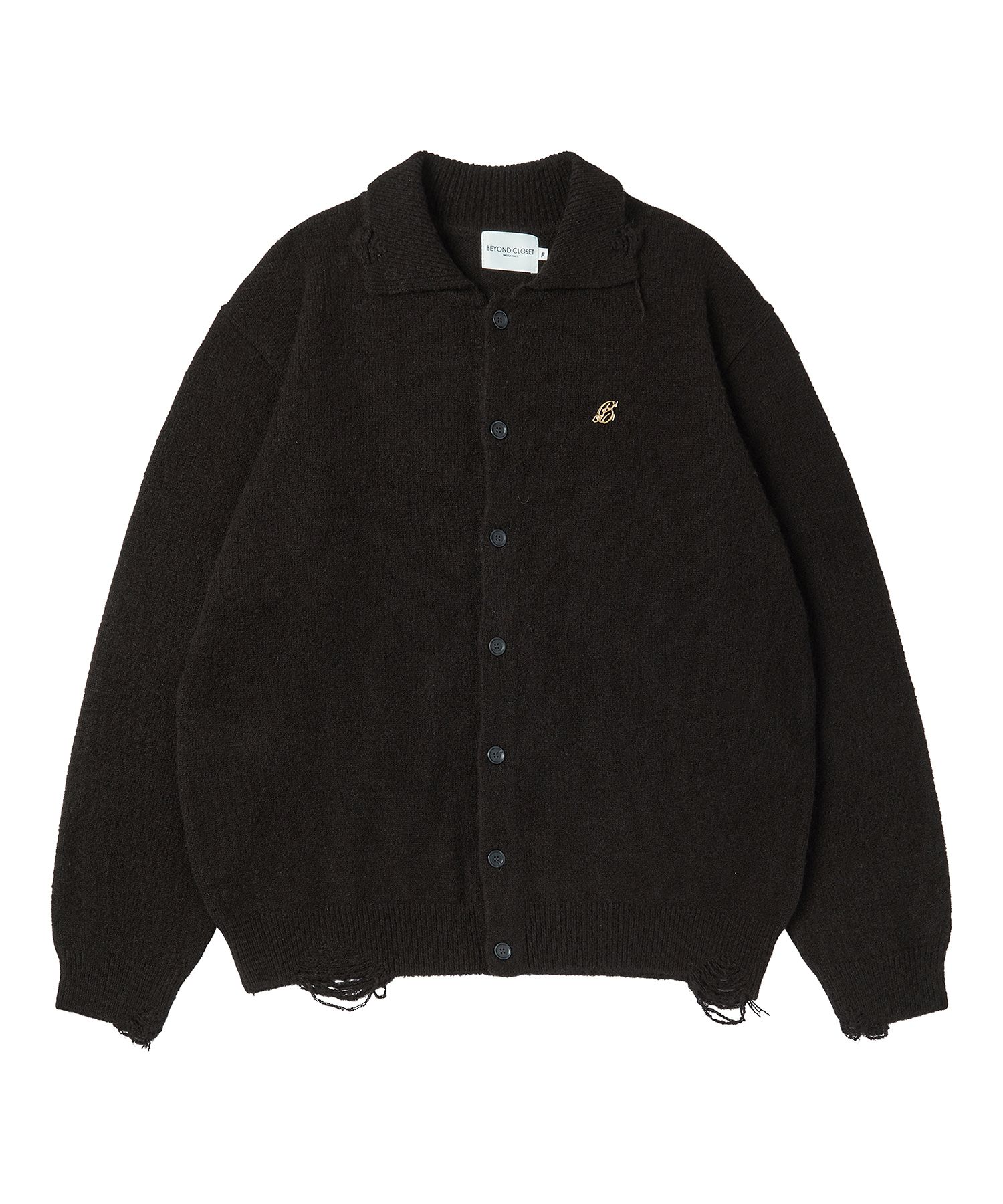 beyondclosetのDamage Garment Dress Up Wool Cardigan MUSINSA | BEYOND CLOSET Damage Garment Dress Up Wool
